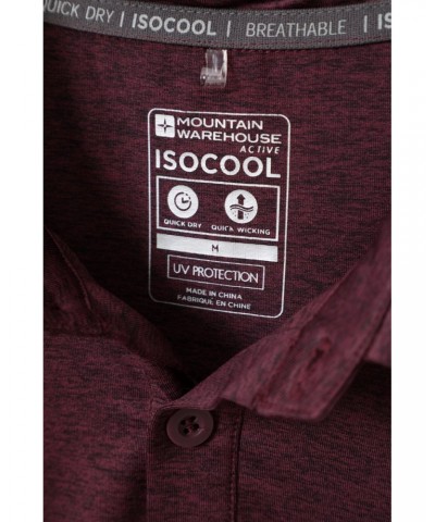 Deuce IsoCool Mens Polo Dusky Wine $14.85 Tops