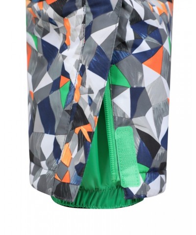 Cloud Printed Kids All in One Waterproof Snowsuit Geo Triangle $33.14 Ski