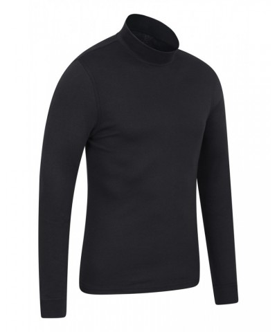 Meribel Mens Turtle Neck Top Black $13.33 Thermals