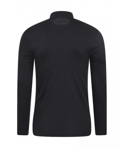 Meribel Mens Turtle Neck Top Black $13.33 Thermals