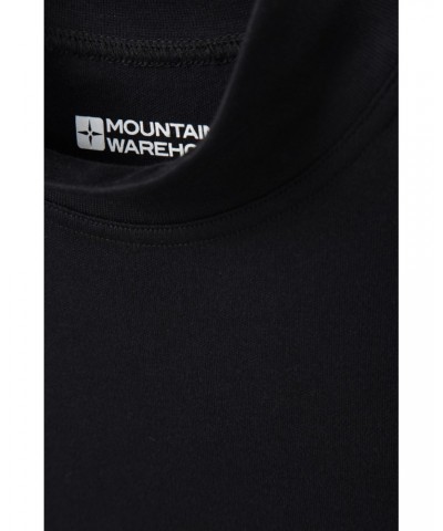 Meribel Mens Turtle Neck Top Black $13.33 Thermals