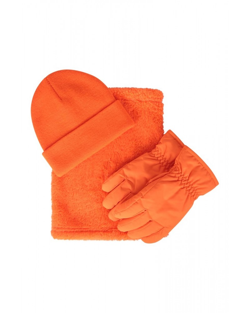 Kids Winter Accessories Set Orange $16.80 Accessories