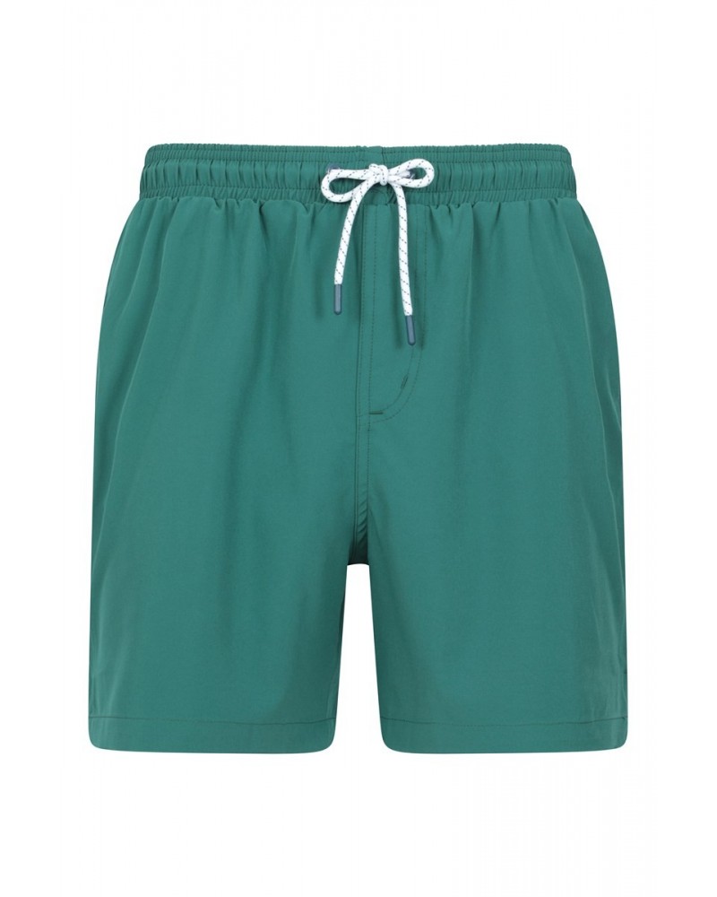 Atlantic Mens Recycled Swim Shorts Teal $17.09 Active