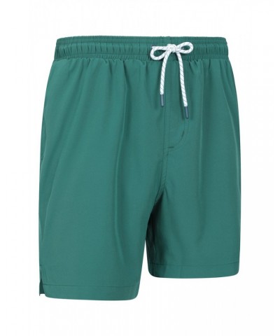 Atlantic Mens Recycled Swim Shorts Teal $17.09 Active