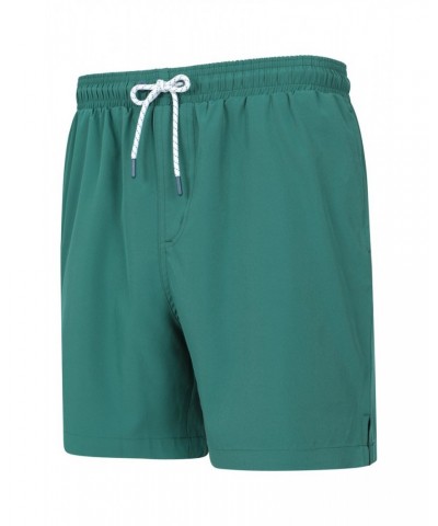 Atlantic Mens Recycled Swim Shorts Teal $17.09 Active