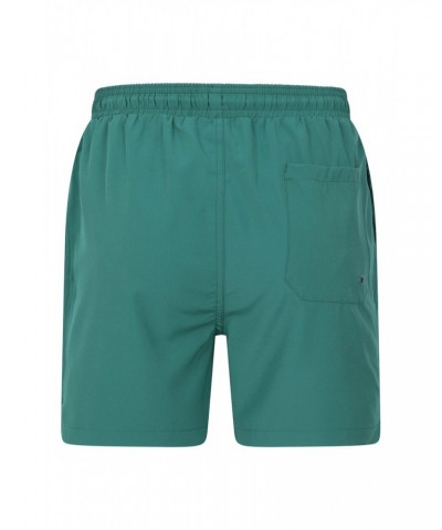 Atlantic Mens Recycled Swim Shorts Teal $17.09 Active