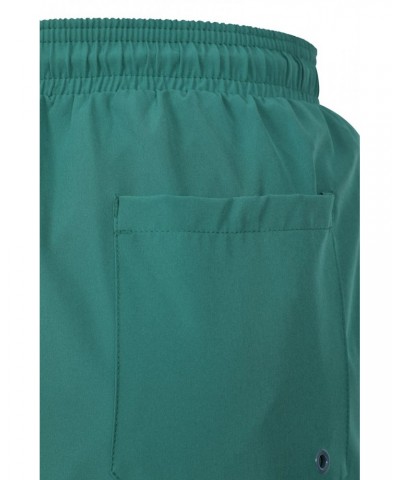 Atlantic Mens Recycled Swim Shorts Teal $17.09 Active