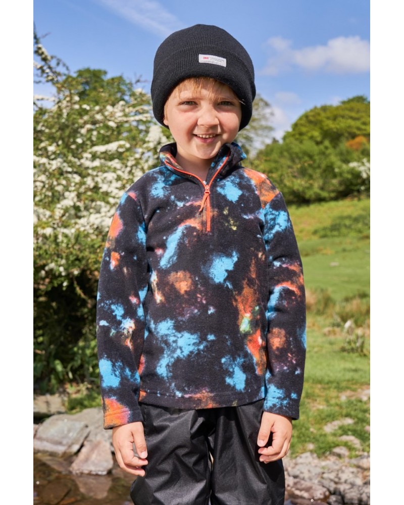 Pursuit Printed Kids Half-Zip Fleece Bright Orange $10.79 Fleece