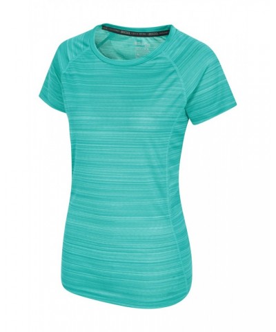 Endurance Striped Womens Tee Multipack Teal $14.84 Tops