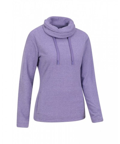 Hebridean Womens Cowl Neck Sweatshirt Grape $17.39 Fleece