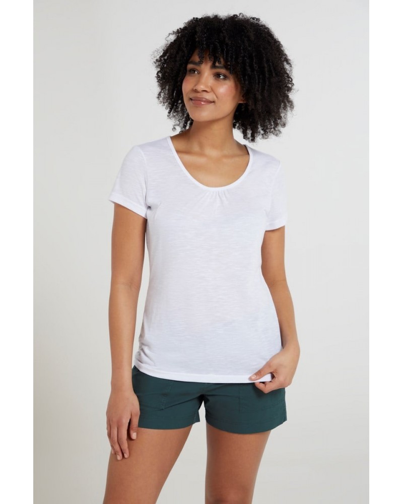 Agra Quick-Dry Womens T-Shirt White $14.49 Tops