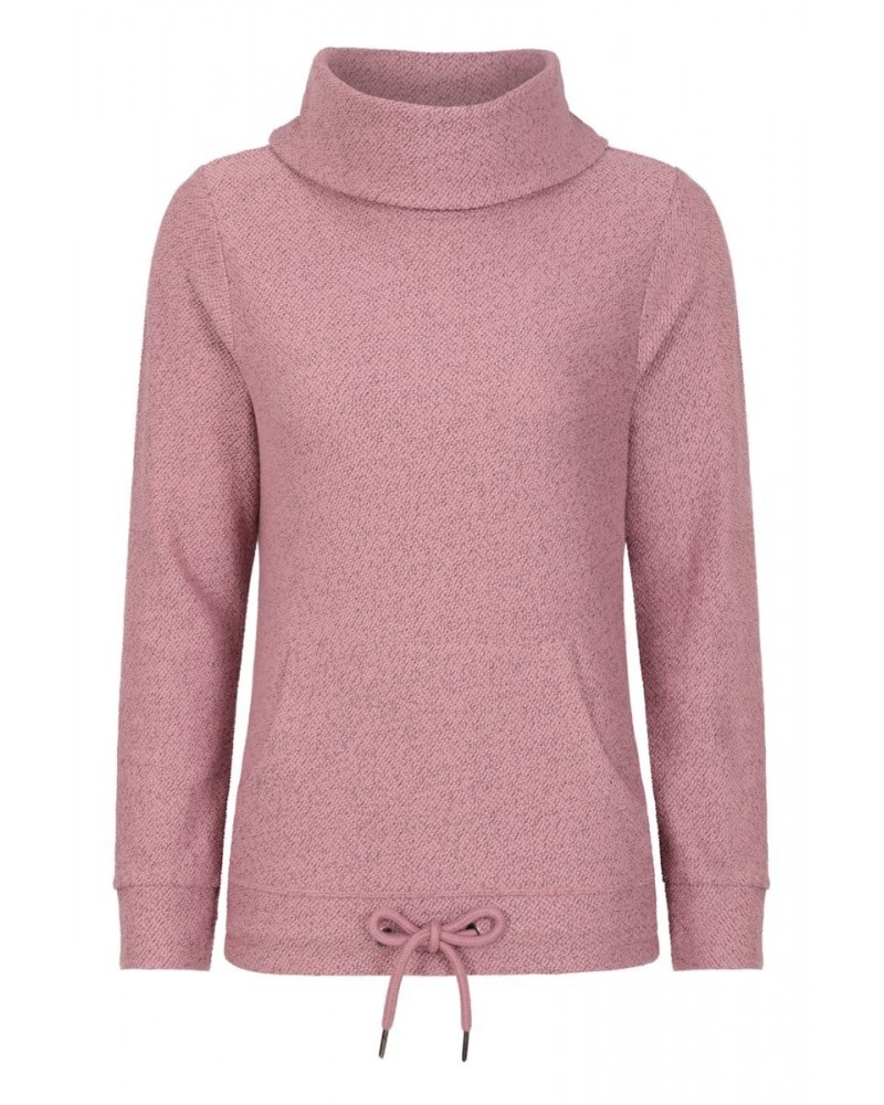 Cambridge Womens Cowl Neck Top Pink $16.72 Tops