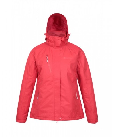 Bracken Melange Womens 3 in 1 Jacket Active Red $41.00 Jackets