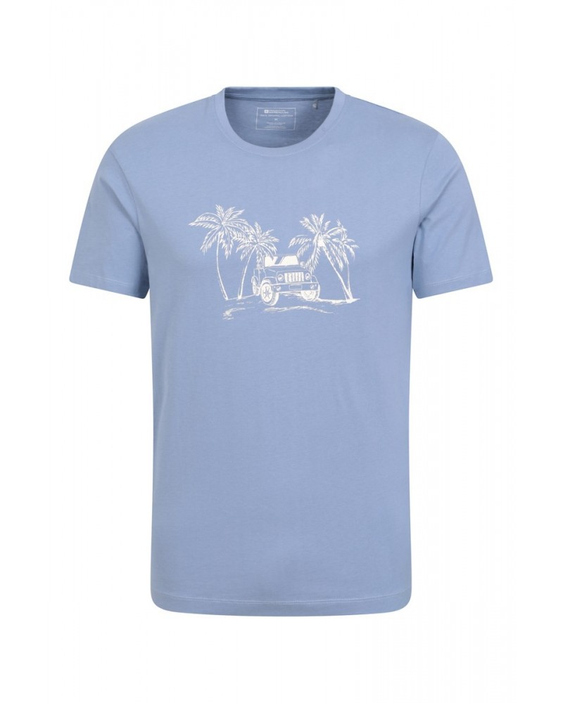 Ocean Drive Mens Organic T-Shirt Blue $13.74 Tops