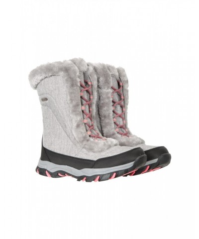 Ohio Womens Snow Boots Charcoal $32.99 Footwear