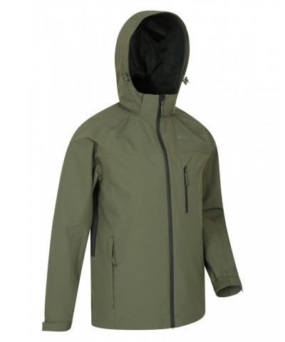 Stride Extreme Stretch Panel Mens Waterproof Jacket Khaki $30.10 Jackets