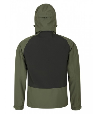 Stride Extreme Stretch Panel Mens Waterproof Jacket Khaki $30.10 Jackets