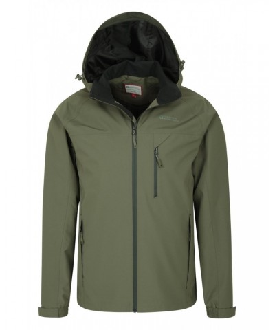 Stride Extreme Stretch Panel Mens Waterproof Jacket Khaki $30.10 Jackets