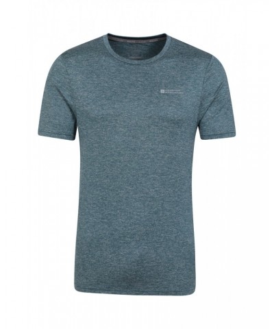 Agra IsoCool Mens Striped Tee Dark Blue $19.79 Active