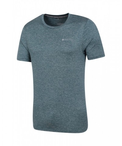 Agra IsoCool Mens Striped Tee Dark Blue $19.79 Active