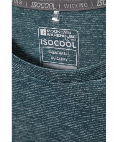 Agra IsoCool Mens Striped Tee Dark Blue $19.79 Active