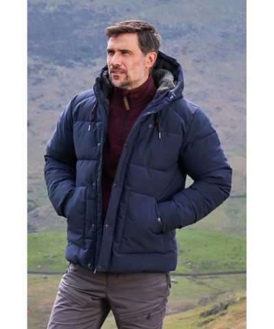 Manta Mens Sherpa Lined Insulated Jacket Navy $36.00 Jackets