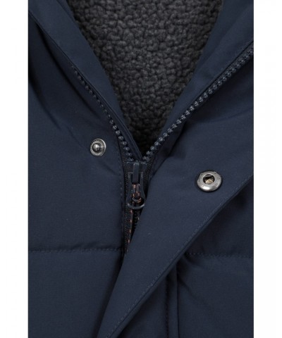 Manta Mens Sherpa Lined Insulated Jacket Navy $36.00 Jackets