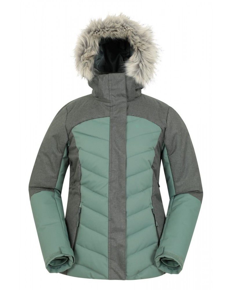 Pyrenees Womens Insulated Ski Jacket Khaki $45.60 Jackets