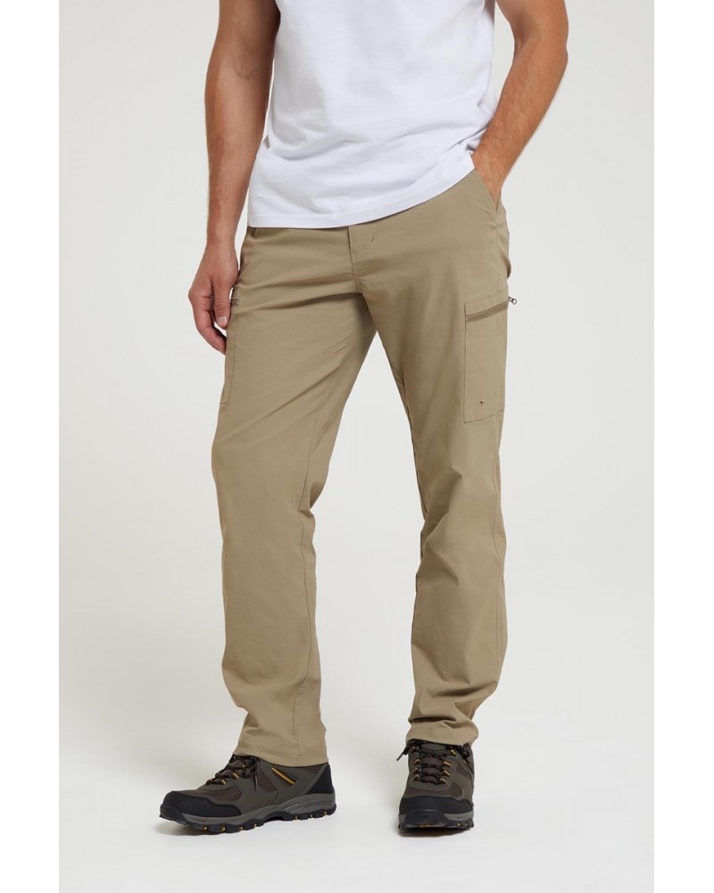 Trek Stretch Mens Pants - Regular length Dark Beige $26.50 Pants