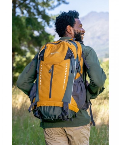 Zip Front Adventurer Backpack 45L Yellow $41.24 Backpacks