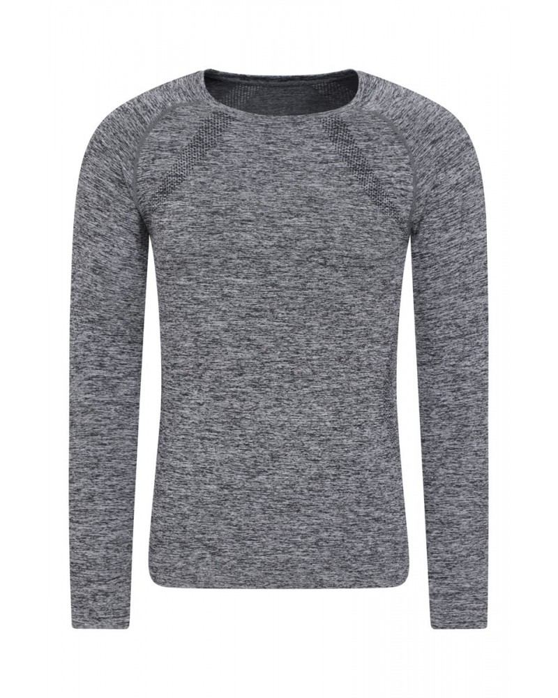 Kinetic Mens Seamless T-Shirt Grey $13.49 Active