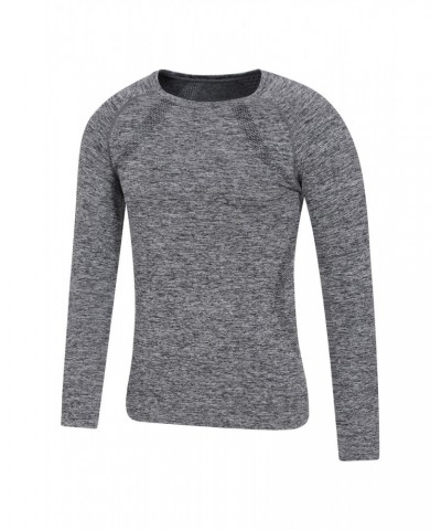 Kinetic Mens Seamless T-Shirt Grey $13.49 Active