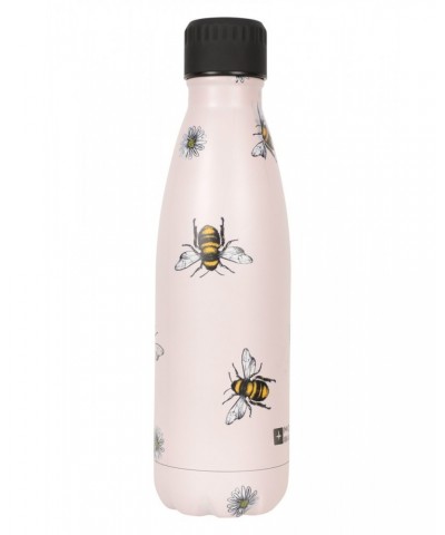 Printed Double-Walled Bottle - 16 oz Beige $13.99 Accessories