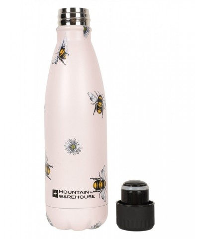 Printed Double-Walled Bottle - 16 oz Beige $13.99 Accessories