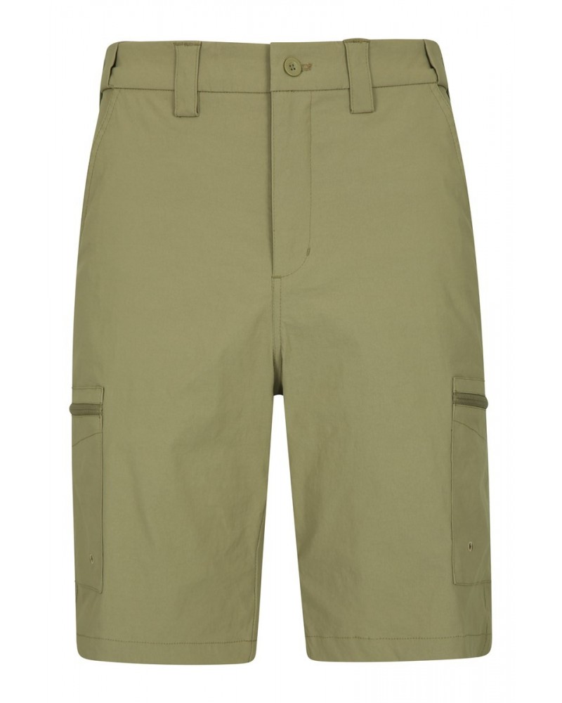 Trek II Mens Long Shorts Beige $17.10 Pants