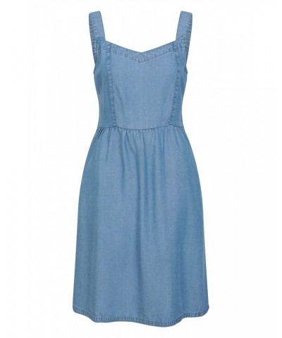 Summer Time Chambray Womens Dress Blue $18.45 Dresses & Skirts