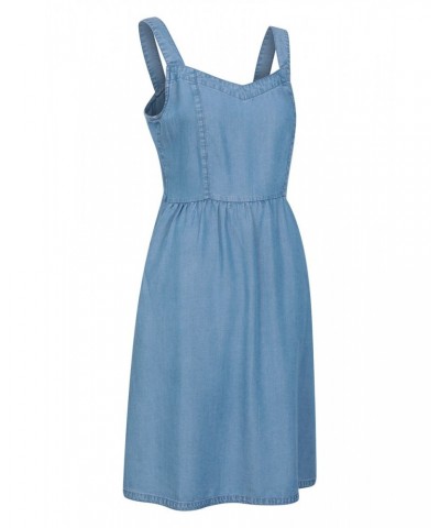 Summer Time Chambray Womens Dress Blue $18.45 Dresses & Skirts