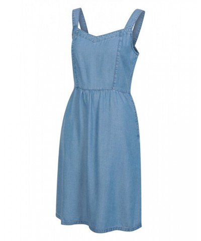 Summer Time Chambray Womens Dress Blue $18.45 Dresses & Skirts