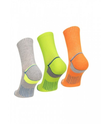 IsoCool Mens Performance Quarter Length Socks 3-Pack Lime $12.64 Accessories