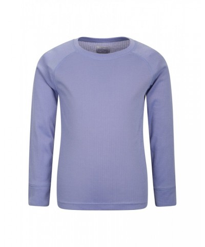 Talus Kids Round Neck Base Layer Top Purple $10.39 Base Layers