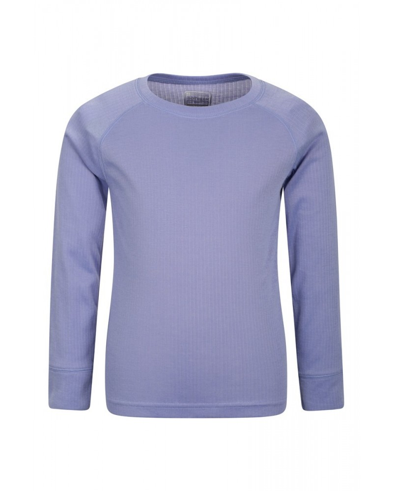 Talus Kids Round Neck Base Layer Top Purple $10.39 Base Layers