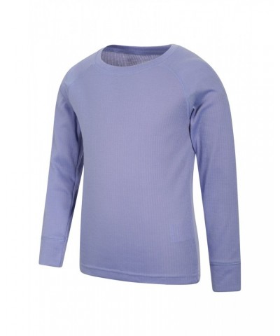 Talus Kids Round Neck Base Layer Top Purple $10.39 Base Layers