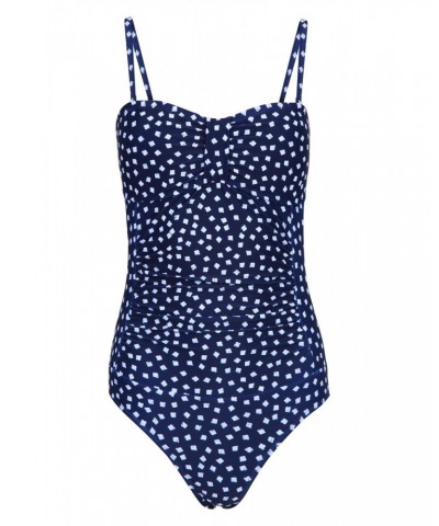 Resort Tummy Control Womens Swimsuit Blue $20.79 Swimwear