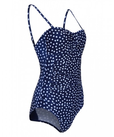 Resort Tummy Control Womens Swimsuit Blue $20.79 Swimwear