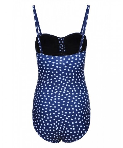 Resort Tummy Control Womens Swimsuit Blue $20.79 Swimwear