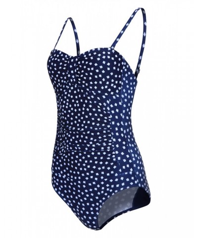 Resort Tummy Control Womens Swimsuit Blue $20.79 Swimwear