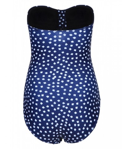 Resort Tummy Control Womens Swimsuit Blue $20.79 Swimwear