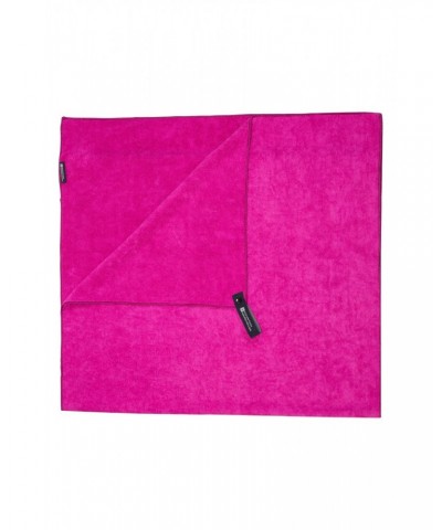 Micro Towelling Travel Towel - Medium - 120 x 60cm Fuchsia $11.20 Travel Accessories