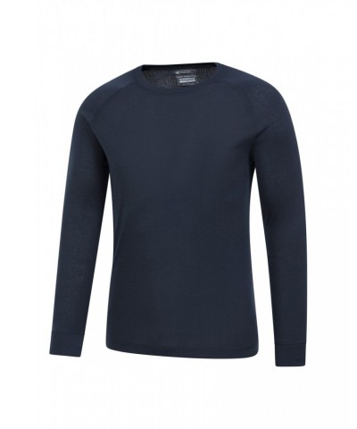 Talus Mens Long Sleeved Round Neck Top Unboxed Navy $13.33 Thermals