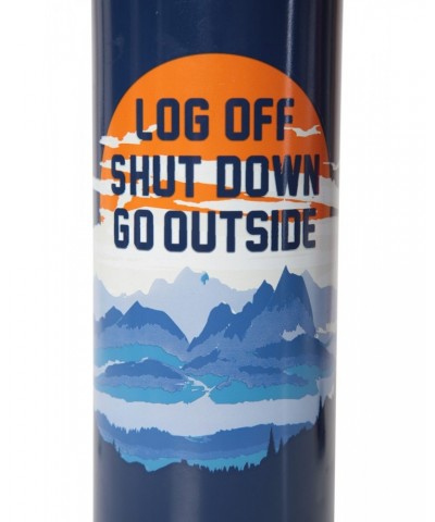 35 oz. Printed Metallic Bottle With Karabiner Blue $10.63 Walking Equipment